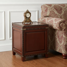 Load image into Gallery viewer, Wood Solid Wood Square End Table Trunk Storage - Brown