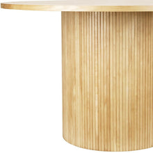Load image into Gallery viewer, 47" Wood Pedestal Base Round Top Dining Table - Natural
