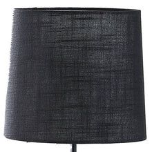 Load image into Gallery viewer, Monkey Table Lamp With Black Drum Shade - Antiqued Gold