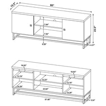 Load image into Gallery viewer, Chase - 2 Door Console With Herringbone Design - Oak