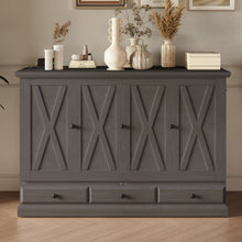 Load image into Gallery viewer, Solid Pine Murphy Bed Chest Cube Cabinet Bed With Charging Station And Large Storage Drawer For Home Office Or Small Room