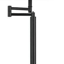 Load image into Gallery viewer, Swing Arm Floor Lamp With White Square Shade - Bronze