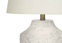 Load image into Gallery viewer, 20" Concrete Urn Table Lamp With Empire Shade - Cream