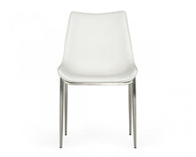Load image into Gallery viewer, Upholstered Faux Leather Dining Chairs Without Arms (Set of 2) - White