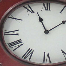 Load image into Gallery viewer, Vintage Metal Clock Base Table Lamp - Red