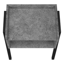 Load image into Gallery viewer, 23" End Table With Shelf - Black And Gray