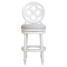 Load image into Gallery viewer, Stool With Back And Swivel Upholstered Seat