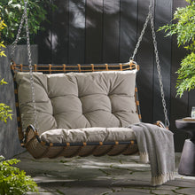 Load image into Gallery viewer, Arruda - Outdoor Wicker Porch Swing With Cushions