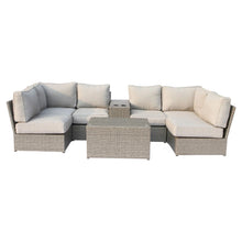 Load image into Gallery viewer, Stylish Modular Wicker Patio Seating Group