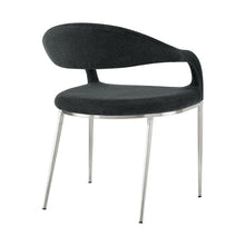 Load image into Gallery viewer, Upholstered Polyester Open Back Dining Arm Chairs (Set of 2) - Gray