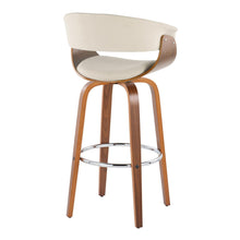 Load image into Gallery viewer, Vintage Mod - Mid Century Modern Fixed Height Barstool With Swivel With Round Footrest (Set of 2)