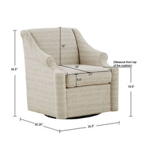 Load image into Gallery viewer, Justin - Swivel Glider Chair With 360 Degree Rotation - Tan
