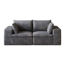 Load image into Gallery viewer, Cloud Sofa, Deep Seat Couches, Removable Cushion For Living Room - Dark Gray