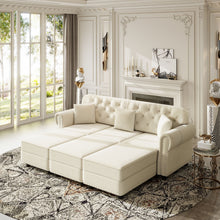 Load image into Gallery viewer, Upholstered Sofa Set With Nailhead Trim And Rolled Armrests, Includes Pillows
