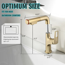 Load image into Gallery viewer, Pull Down Vessel Faucet With Lift Spout & Dual Spray Modes