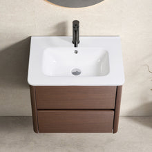 Load image into Gallery viewer, Wall Mounted Floating Bathroom Vanity With Sink And Cabinet