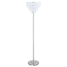 Load image into Gallery viewer, Base Floor Lamp With Crystal Shade - Silver