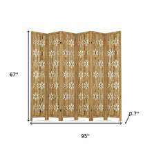 Load image into Gallery viewer, Six Panel Screen Room Divider (720237) - Brown