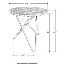 Load image into Gallery viewer, Top Accent Table With Mosaic Design, Circular Tabletop - Gold