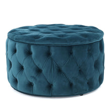 Load image into Gallery viewer, Modern Glam Ottoman Velvet