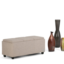 Load image into Gallery viewer, Avalon - Upholstered Storage Ottoman