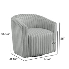 Load image into Gallery viewer, Alexa - Barrel Swivel Chair - Gray