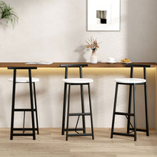 Load image into Gallery viewer, Modern Bar Stools With Backrest For Kitchen (Set of 3)