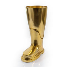 Load image into Gallery viewer, Firefighter Boot Umbrella Stand - Gold