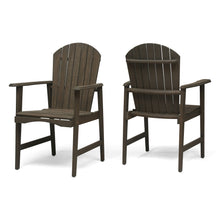 Load image into Gallery viewer, Outdoor Weather Resistant Acacia Wood Adirondack Dining Chairs (Set of 2)