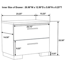 Load image into Gallery viewer, Dulcey - 2 Drawer Nightstand - Gloss White
