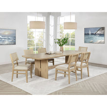 Load image into Gallery viewer, 7 Piece Rectangular Dining Table Set With Chair - Oak