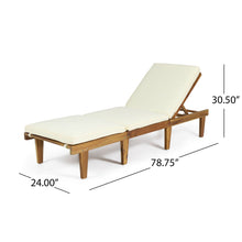 Load image into Gallery viewer, Ariana - Wood Chaise Lounge With Cushion