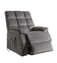 Load image into Gallery viewer, Velvet Power Heated Massage Recliner - Gray