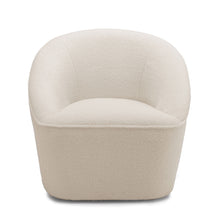 Load image into Gallery viewer, Anson - Swivel Chair With Soft Rounded Back - Off White