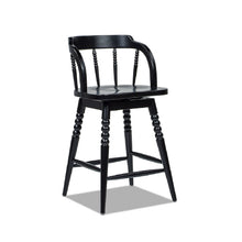 Load image into Gallery viewer, Breda - Turned Bubble Spindle Low Back Counter Stool - Black
