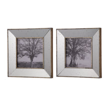 Load image into Gallery viewer, Vintage Reflective Picture Frames (Set of 2) - Silver