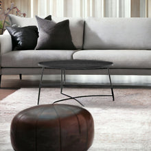 Load image into Gallery viewer, Metal Oval Coffee Table - Black