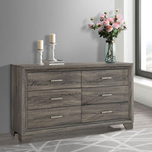 Load image into Gallery viewer, Funston - 6 Drawer Dresser Cabinet - Brown Oak