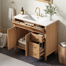 Load image into Gallery viewer, Bathroom Vanity With Sink, Soft Close Doors & Drawers - Wood