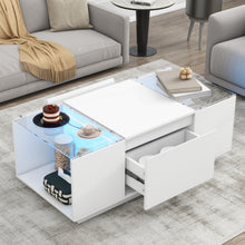 Load image into Gallery viewer, LED Coffee Table, Modern Center Table