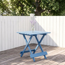 Load image into Gallery viewer, Folding Square Table For Backyard - Blue