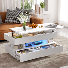 Load image into Gallery viewer, Multi Functional Lift Top Coffee Table With 2 Drawers