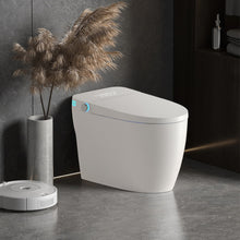 Load image into Gallery viewer, Tankless Smart Toilet With Bidet Built In, 1 Piece Bidet Toilet Seat, Auto Flush, Heated Seat, Warm Water And Dry, Adjustable Temp, Remote Control Side Know - White