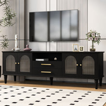 Load image into Gallery viewer, TV Stand For TVs Up To 75", Entertainment Center Media Console For Living Room - Black