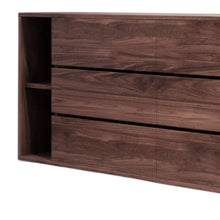 Load image into Gallery viewer, Wood Six Drawer, Double Dresser - Walnut