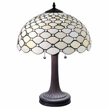 Load image into Gallery viewer, 23" Metal Two Light Candlestick Table Lamp With Shade - Dark Brown / White