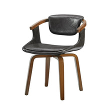 Load image into Gallery viewer, Upholstered Faux Leather Dining Arm Chair - Dark Gray