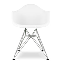 Load image into Gallery viewer, Heavy Duty Plastic Dining Arm Chair - White