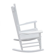 Load image into Gallery viewer, Classic Wooden Porch Rocker Chair Populus Wood Comfortable Design
