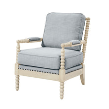 Load image into Gallery viewer, Arm Chair With Open Back Spindle Design, Padded Armrests